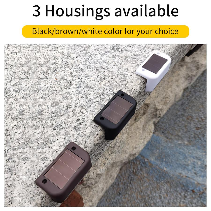 LED Solární Schodišťové Světlo Vodotěsné Průchod Terasa Nádvoří Zábradlí Schodové Světlo pro Venkovní Zahradní Okraje Terasa Plotové Světlo