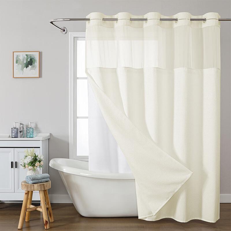 Yicang Waffle Double-Layer Shower Curtain