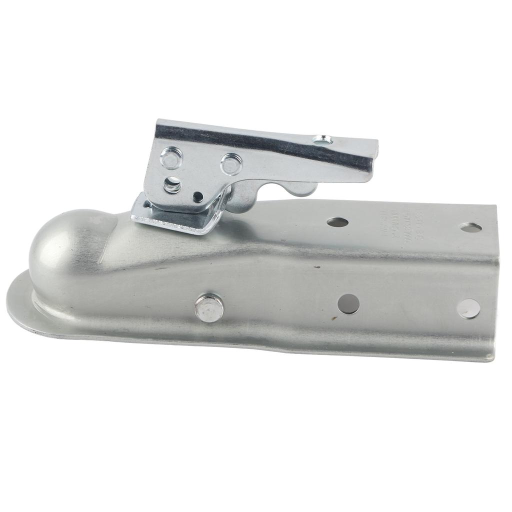 Straight Tongue Trailer Coupler 2in Channel Secure Coupling for 1 7 8in Hitch Ball 2000lbs Weight Capacity