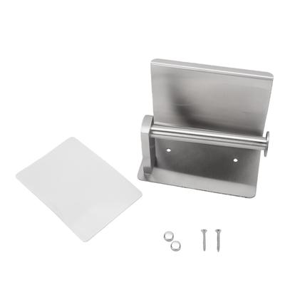 Toilet Paper Holder with Shelf 304 Stainless Steel Wall Mounted Phone Holder Rustproof for Bathroom