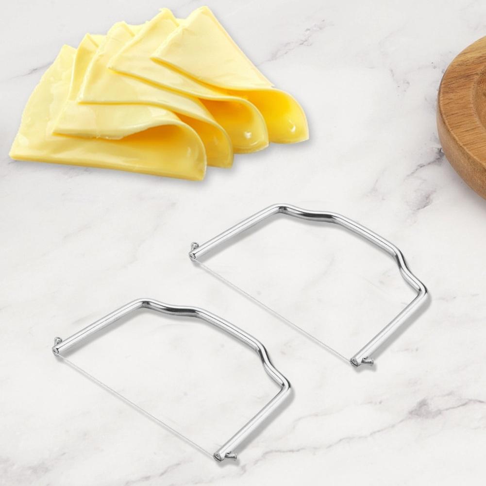 Avocado Cutter Cheese Slicer Party Serving 430 Stainless Steel Electrolysis Finish Straight-line Cutting Wire For Soft Foods
