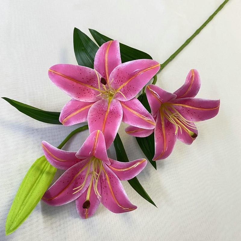 3d31w Faux Lily Flower With 3d Printing For Home Decor And Photography Props