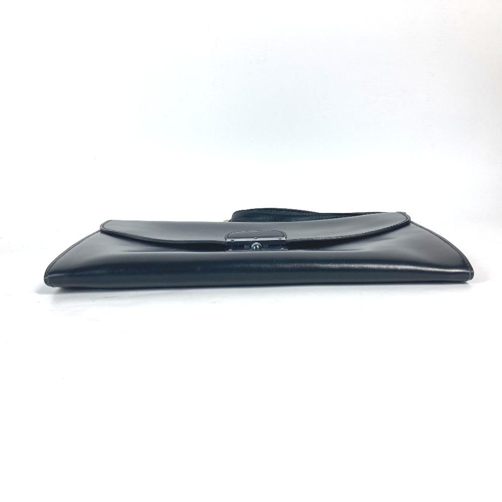 Hermes Bag Pouch Kirius With Strap Clutch Bag Boxcalf Black