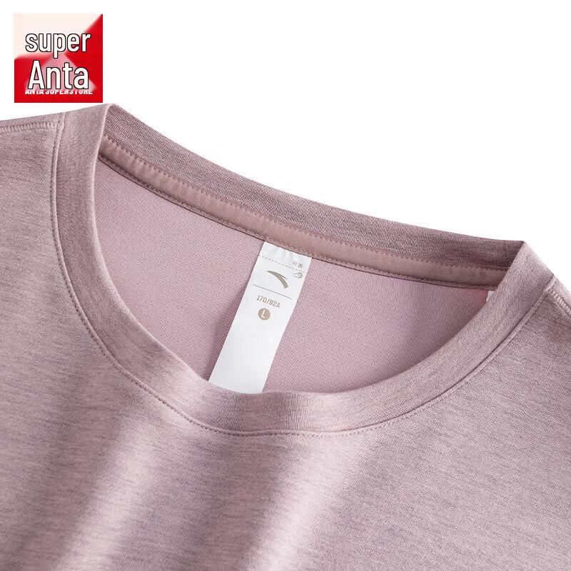 Anta Women's Fleece-Lined Wool Blend Long-Sleeve T-Shirt