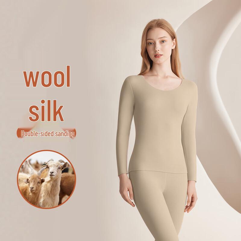 Women's Cashmere Silk Blend Thermal Underwear Set