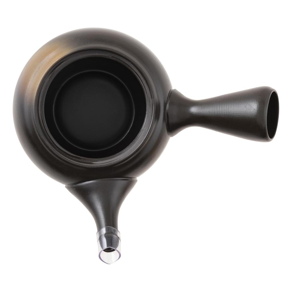 with a mesh for roasted green and brown rice Made in tk008 Tokoname-yaki teapot, Takeharu, Mustard-Blown, 320ml, sash, deep-steamed tea, tea, tea.