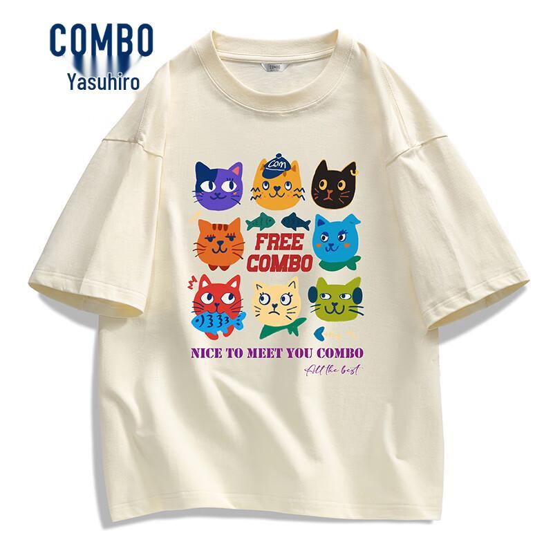 Men s Loose-Fit Pure Cotton Short-Sleeve T-Shirt 165