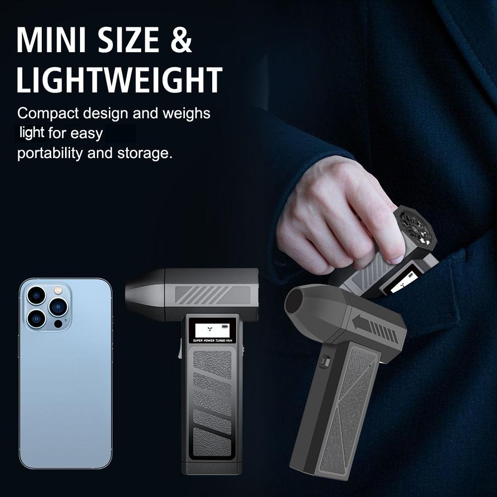 Cordless Blowing Pump Household Woodworking Air Blower Turbo Jet Fan 130000RPM Brushless Motor Air Duster Cleaner Portable Fan