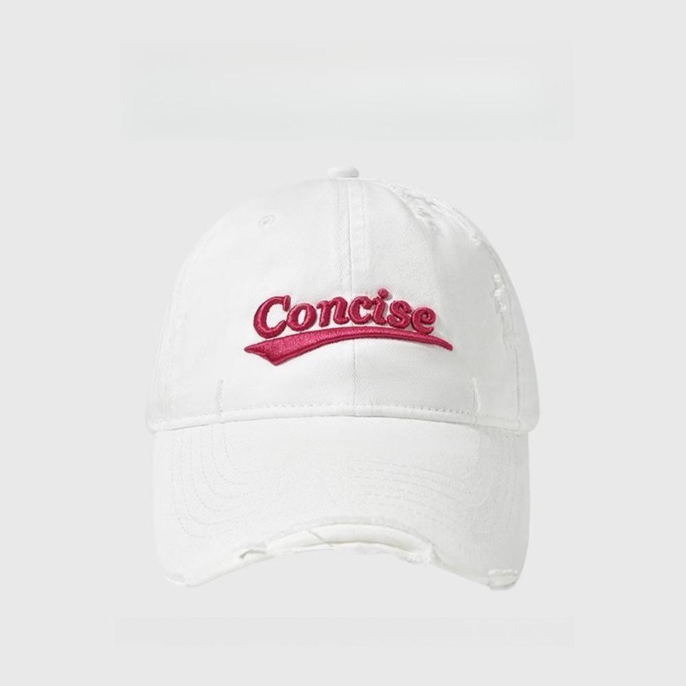 

Women s American Vintage Distressed Oversized Fit Baseball Cap, For Women Outdoor Daily Wear, Breathable Adjustable белый