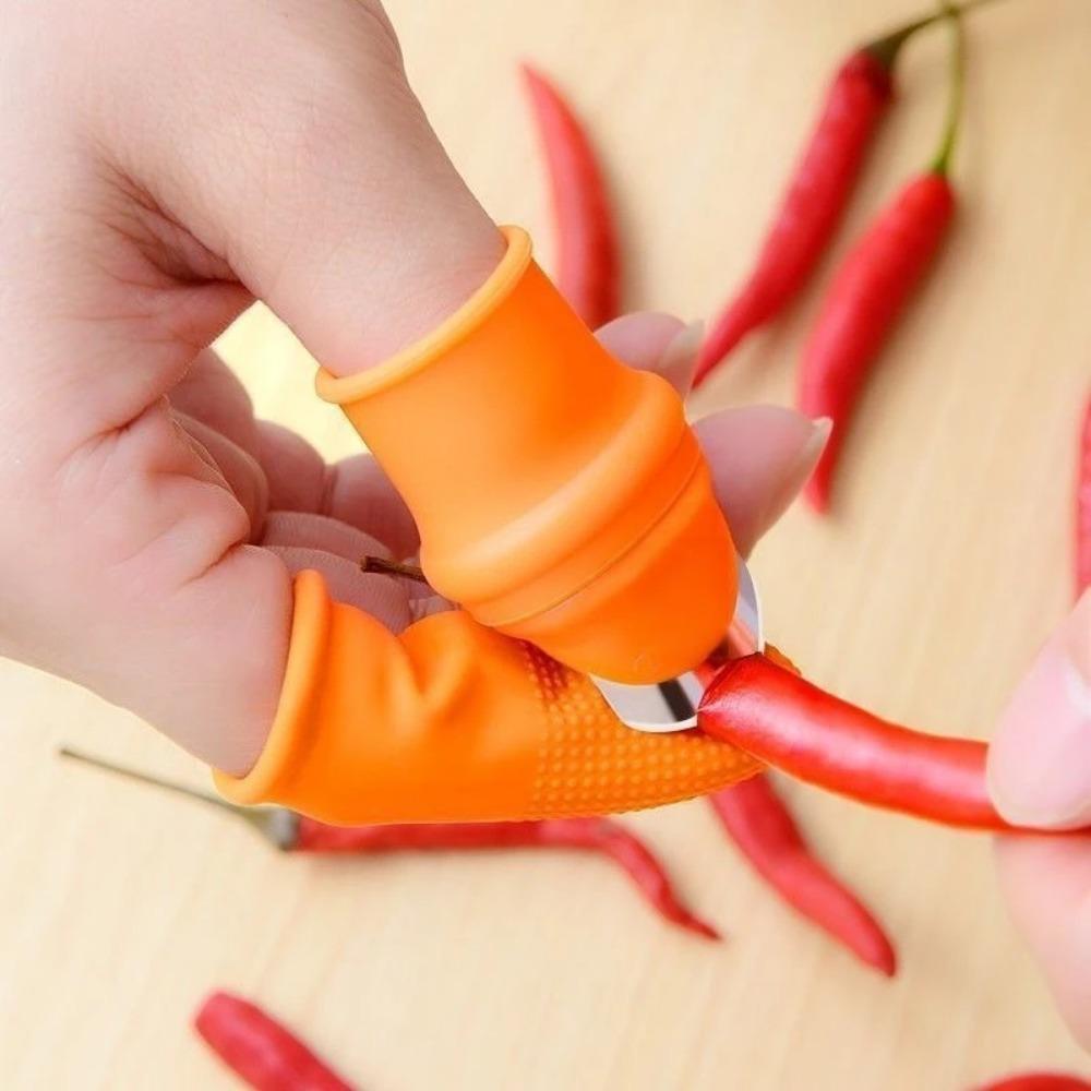 Garlic Peeling Artifact Peeling Finger Sleeves Peeling Tool Vegetable Picking Multi-function Grilled Garlic Armor Kitchen Tools