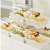 50pcs Rectangular Cake Boxes, Disposable Large Cake Packaging Box With Clear Lid, Portable And Leak Proof Food Produce Box, For Swiss Roll, Muffin,
