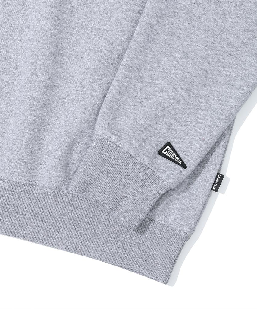 COLUMBIA UNIVERSITY 90S Arch Logo Fleece Half Zu Sweatshirts M Gray