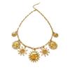 Sunflower Star Pendant Necklace Sturdy Stainless Steel Jewelry Gift