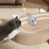 Electric Mouse Toy with Tail, USB Rechargeable Interactive Cat Toy, Compatible with All Breeds (2PC)