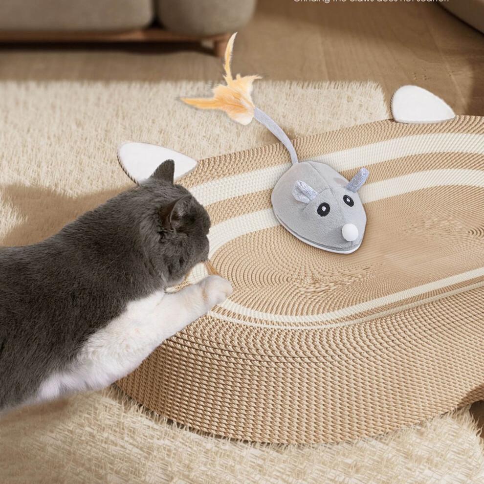 Electric Mouse Toy with Tail, USB Rechargeable Interactive Cat Toy, Compatible with All Breeds (2PC)