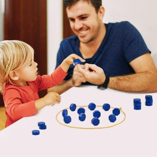 1 Set Magnet Game with String Family Party Magnetic Rope Chess Board Game 2 Player Battle Magnet Chess Puzzle Strategy Game