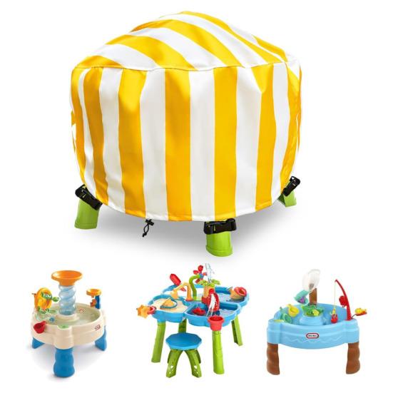 Water Table Cover Drawstring Design Waterproof UV Resistant Simple Installation Outdoor Toys Protective Cover