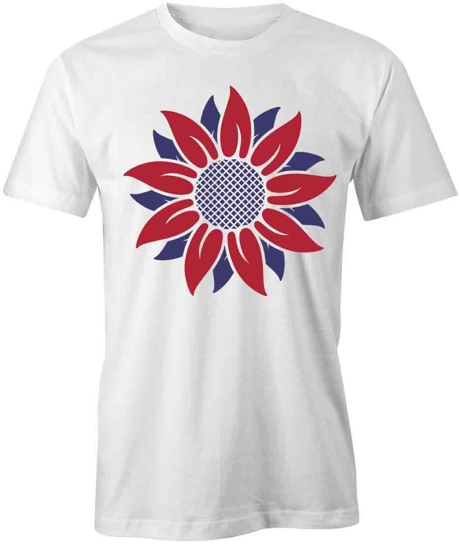 SUNFLOWER TShirt Tee Short-Sleeved Cotton USA PATRIOTIC CLOTHING S1WSA371 M