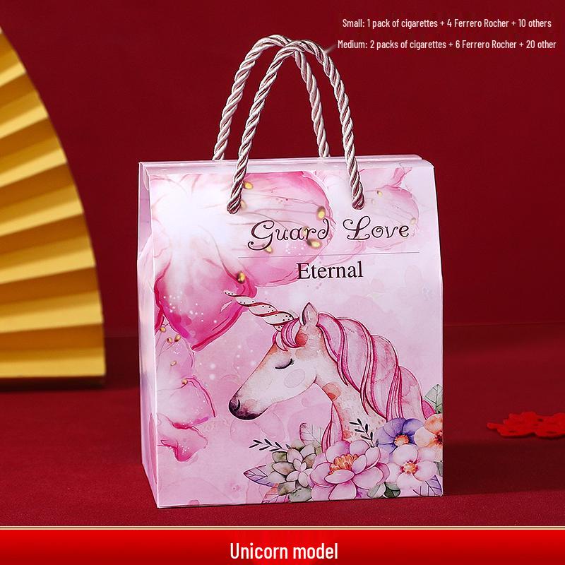 Wedding Gift Candy Box and Bag Set for Melon Seeds