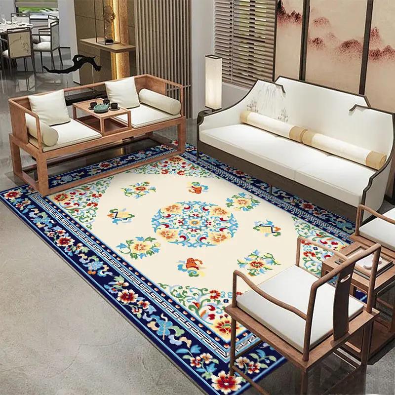 Chinese style retro Carpets for Living Room Bedroom Decoration Large Luxury large area lounge Rug 200x300 anti-slip floor mat