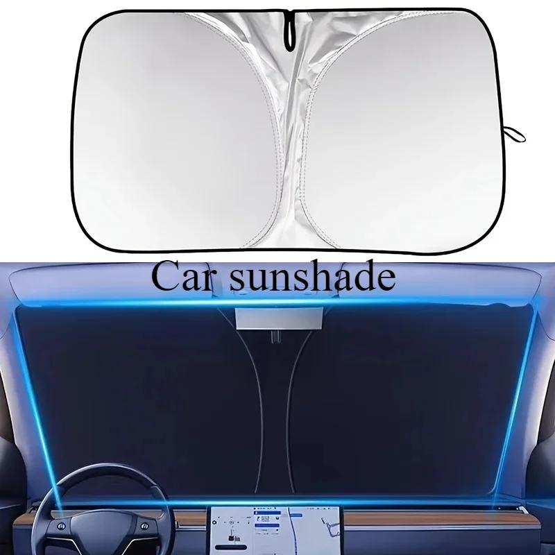 Car Windshield Sun Shade Cover Foldable Visor Protector Interior Anti UV Sun Windscreen Folding Parasol Car Accessories