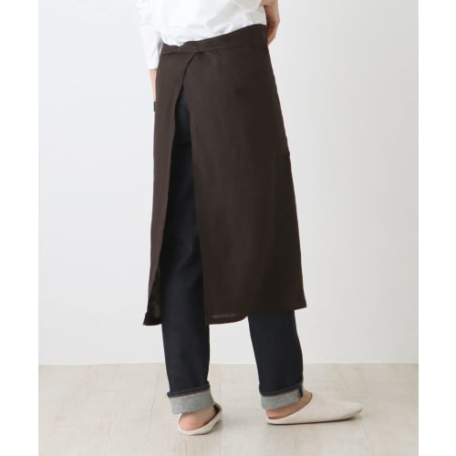 Afternoon Tea Living Apron HM81, 100% Linen Garcon Apron, Blue