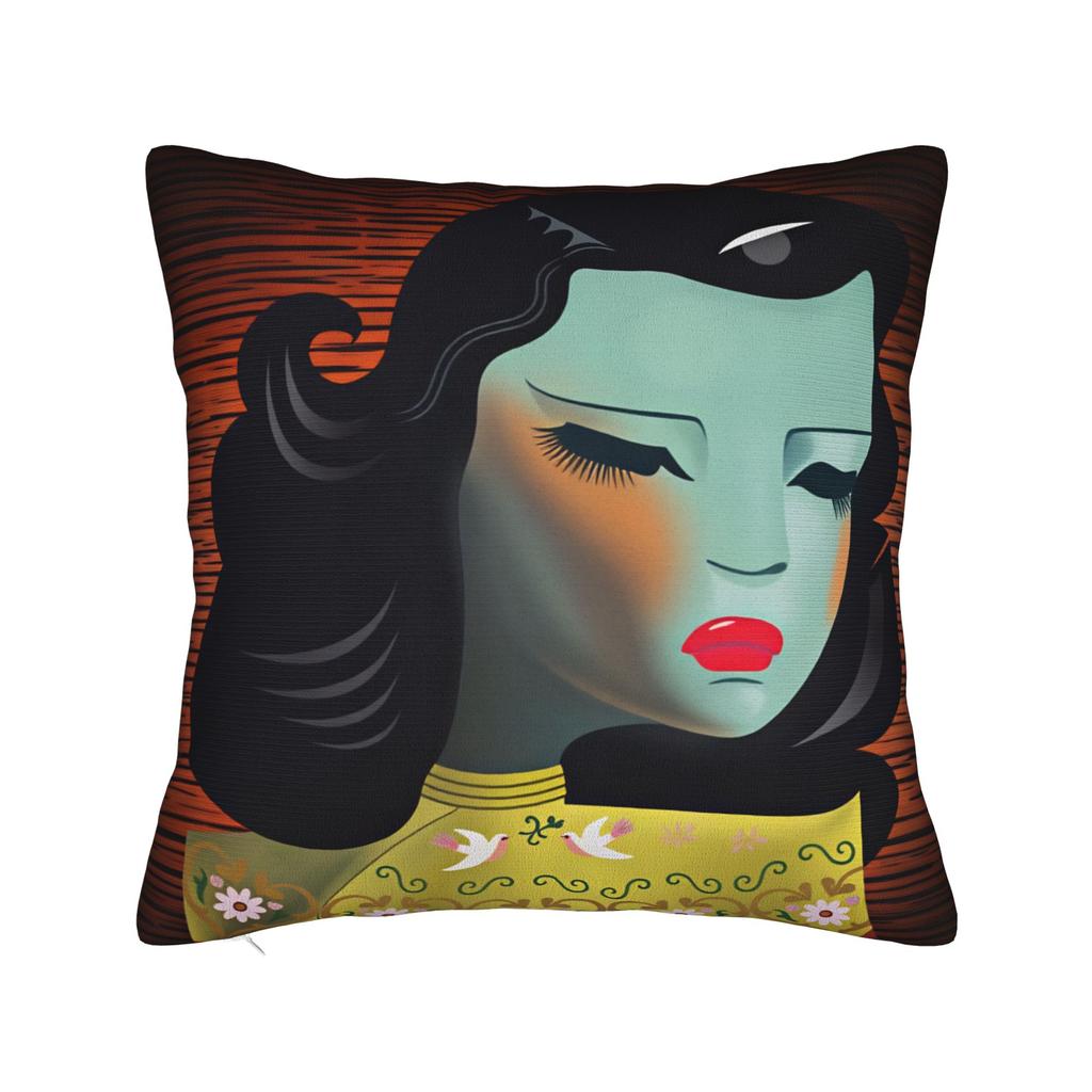 Miss Wong Vladimir Tretchikoff Pillowcases Funny Pillow Case For Sofa Home Decor Custom Pillow Cover