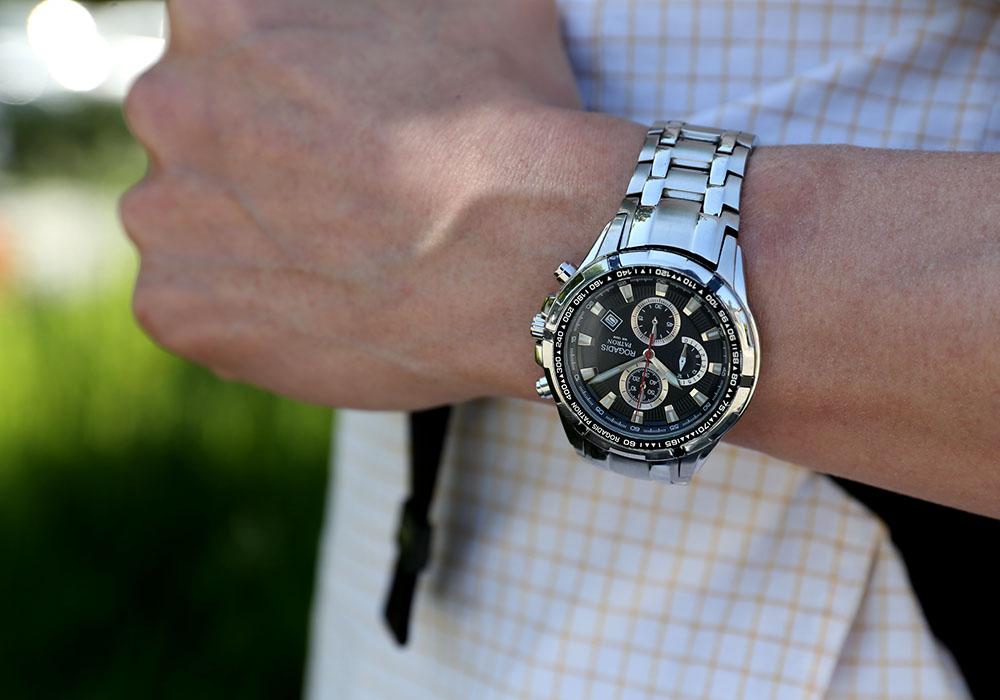 Logadiseu Men'S Chronograph Metal Watch Dh100712M_Bk