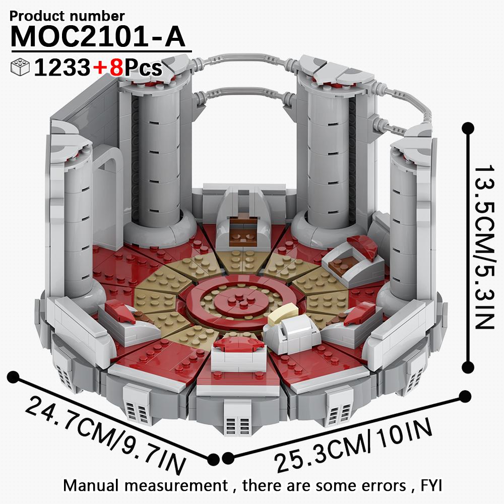 MOOXI Seria Wojen Kosmicznych Model Scenariuszowy MOC Klocki DIY Diorama Zabawki dla Dorosłych i Dzieci Zestaw Klocków Prezenty Montessori Dekoracja