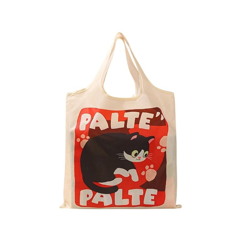 Portable Cartoon Storage Bag Foldable Travel Organizers For Underwear Accessories Multipurpose Polyester Shopping Toted