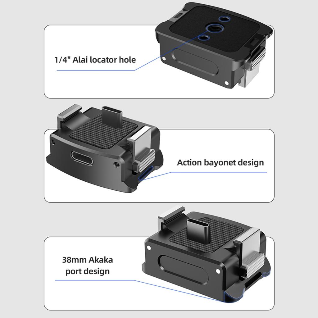 Upright Charging Base Desktop Stand Mount Quick Release Aluminum Alloy 1 4 Inch Screw Hole Magnetic Holding Replacement