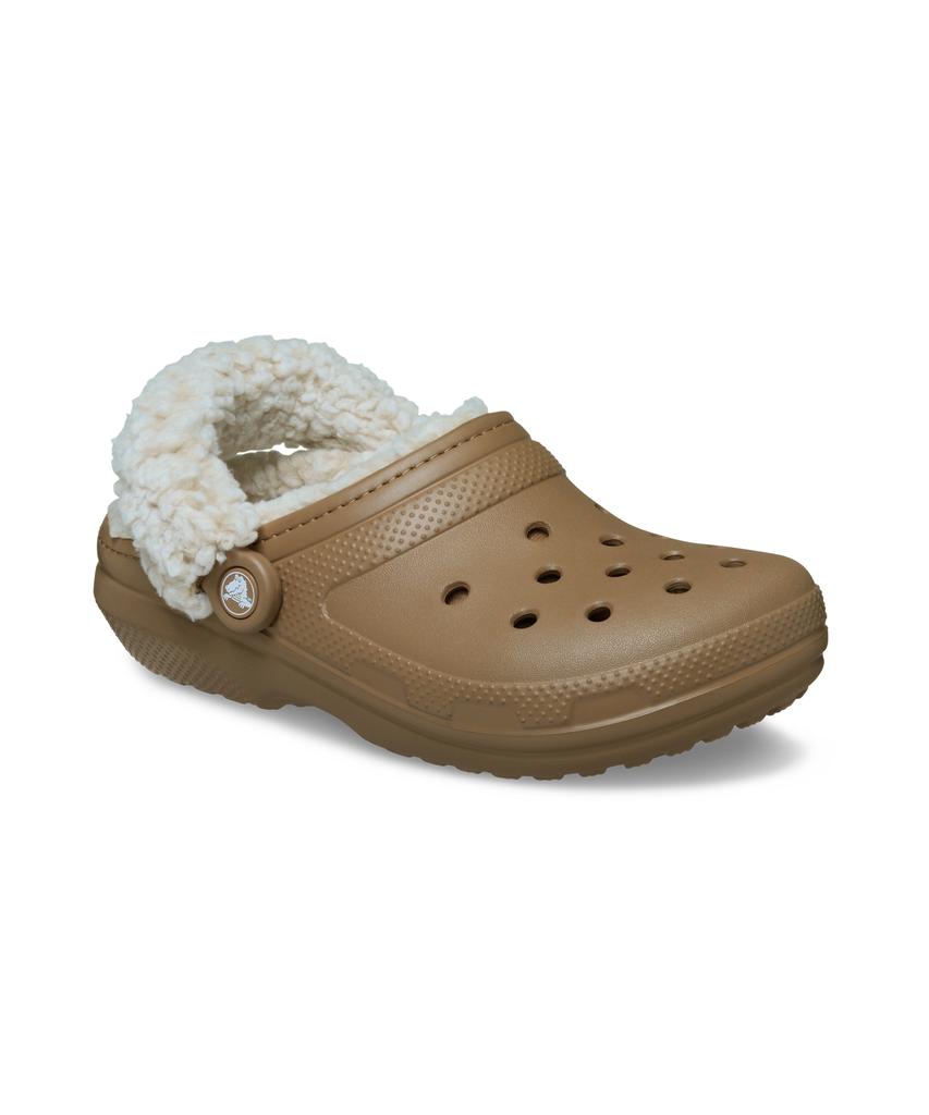 Crocs Classic Fleece Lined Clogs (Fleece Strap) - Sepia / 211396-2Ey