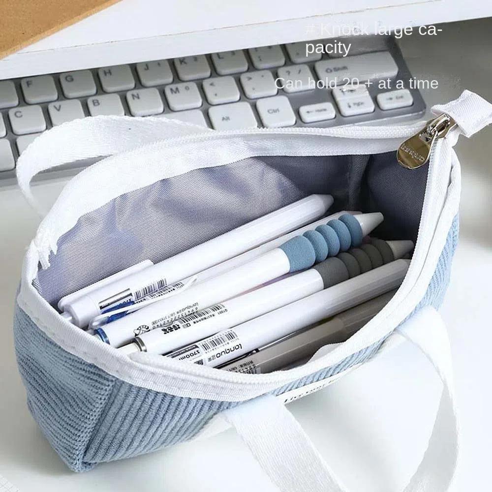 Handheld Handheld Stationery Bag Desktop Storage Pencil Pouch  Stationery Holder