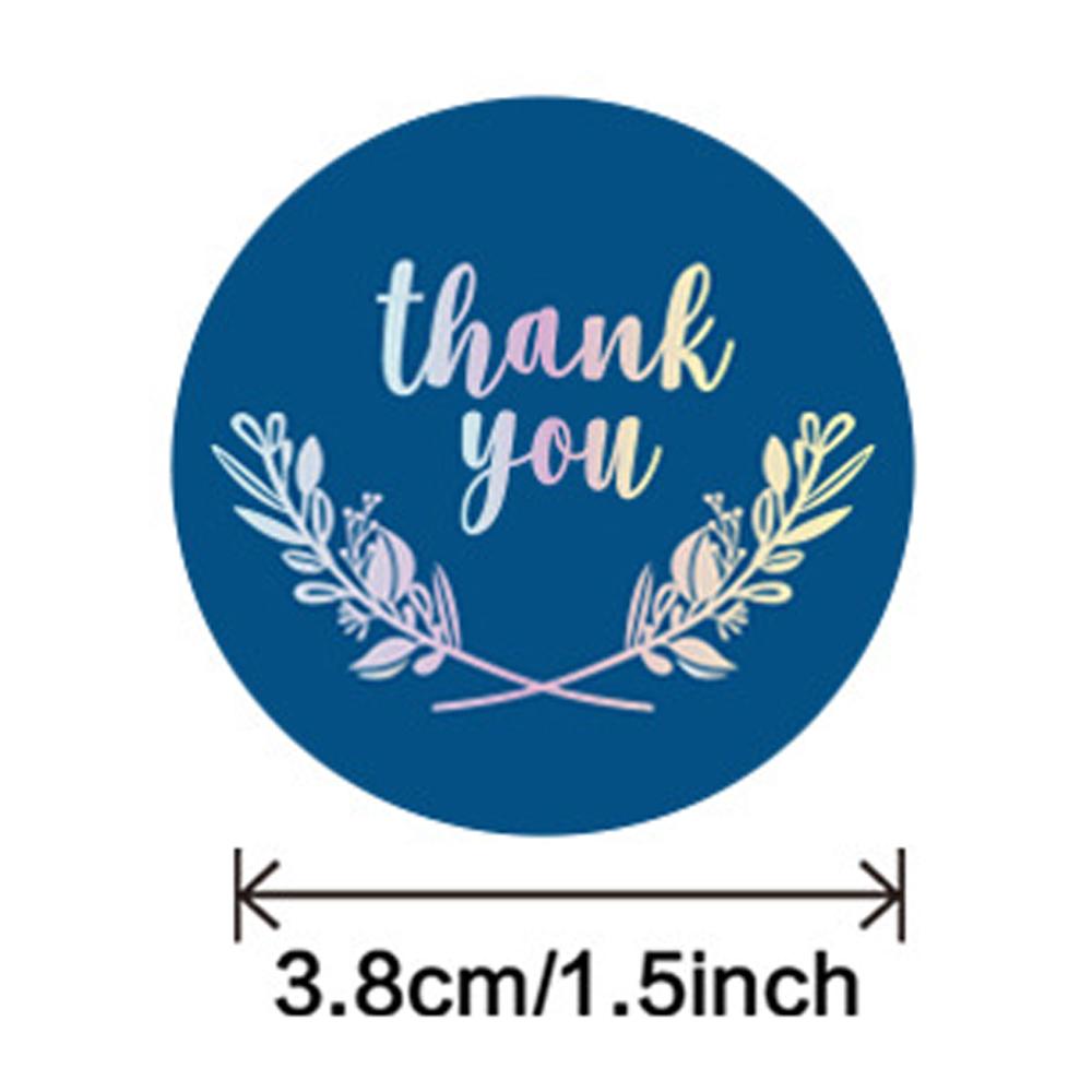 1.5inch 500pcs laser Sticker Thank You Sticker For Envelope Sealing Labels Sticker Black Pink Gold Sticker Stationery Supply