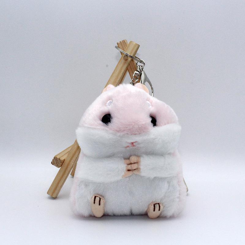 Adorable Hamster Plush Keychain Backpack Accessory - Perfect Gift for Girls