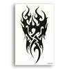 2 pièces Totems tribaux noir Drgon feu faux tatouages ​​imperméable transfert d'eau autocollants temporaires