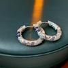 Women Vintage Style Hoop Earrings with Intricate Pattern and High-Quality Craftsmanship Suitable for Daily Wear and Special Occasions
