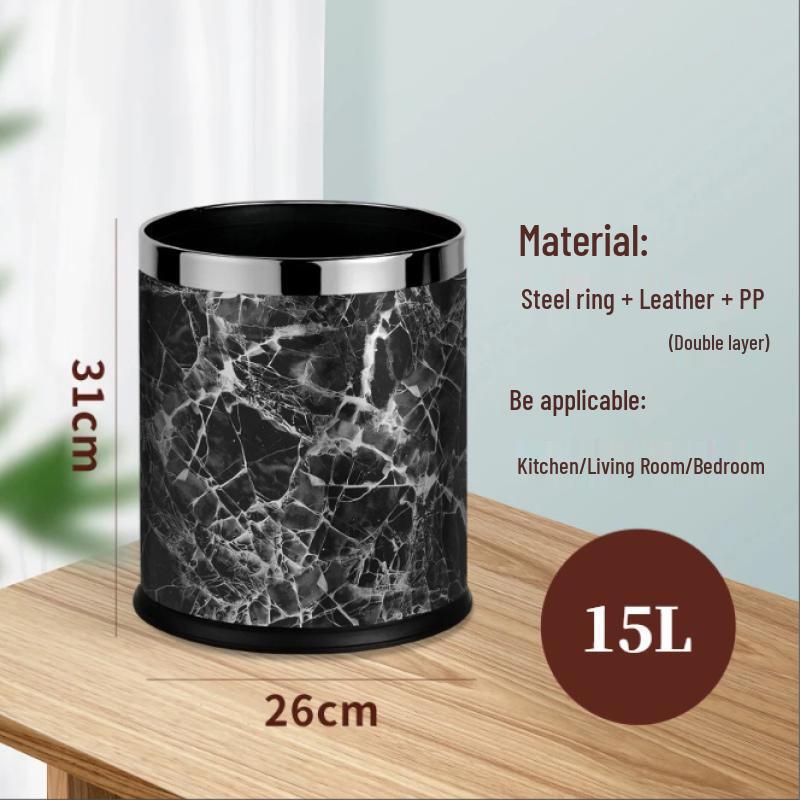 Yuzhuxun Dual Layer 15L Trash Can Set