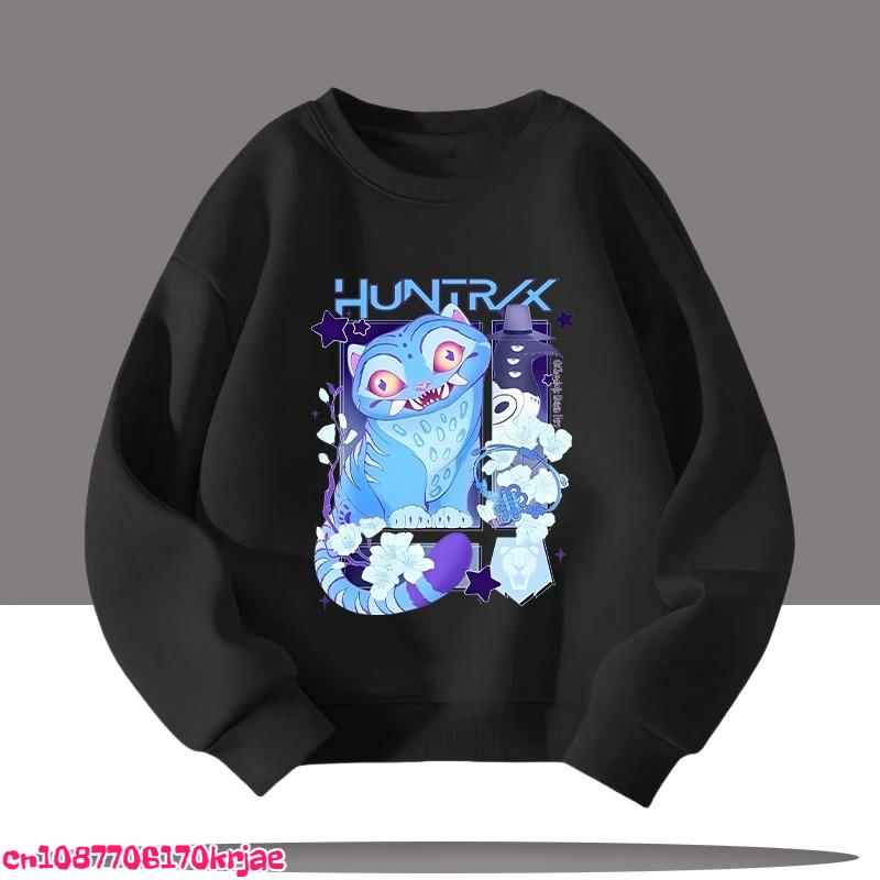 2026 Wiosna i Jesień K-pop Łowcy Demonów Nowa Dziecięca Koszulka Sportowa z Okrągłym Dekoltem i Nadrukiem Kreskówkowym - 3-12 Lat Urocza Dziewczęca Codzienna Góra