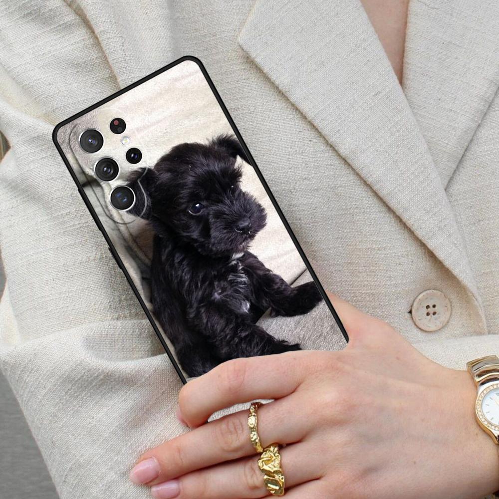 Miniature Schnauzer Puppy Dog Cell Phone Case for Samsung Galaxy S26 Ultra S25 S24 S23 S22 S21 S20 Note10 Cover
