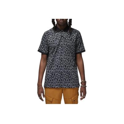 Polo cu Mânecă Scurtă Casual Dri-FIT Sport cu Imprimeu Integral Bărbați Polo Gri Fumuriu FN5853-084