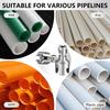 Utensile per Taglio Filettatura Tubi Metallici per Tubi in PVC con Design a Doppia Funzione e Testine Filettatrici