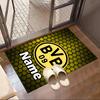 Custom Name Personalized Borussia Dortmund Print Carpet, Versatile Home Decor Rug, for Playroom, Apartment, Balcony, Entryway, Hallway Gift