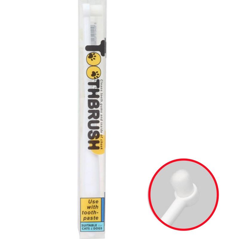 Dog Toothbrush Dog Teeth Cleaning 360 Degrees Brush for Dogs Cat Oral Cleaning Soft Hair Pet Toothbrushes Long Handle Dogs Brush