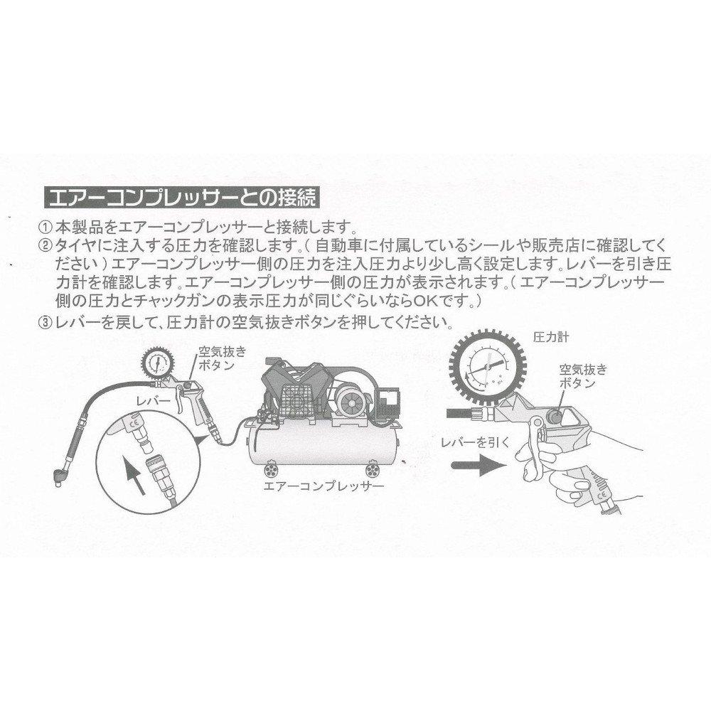 GREATTOOL Pistolet do pompowania kół GTAC-03