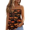 Sommer Schlauchtops für Damen, Niedliches Sexy Off-Shoulder Print Ärmelloses T-Shirt