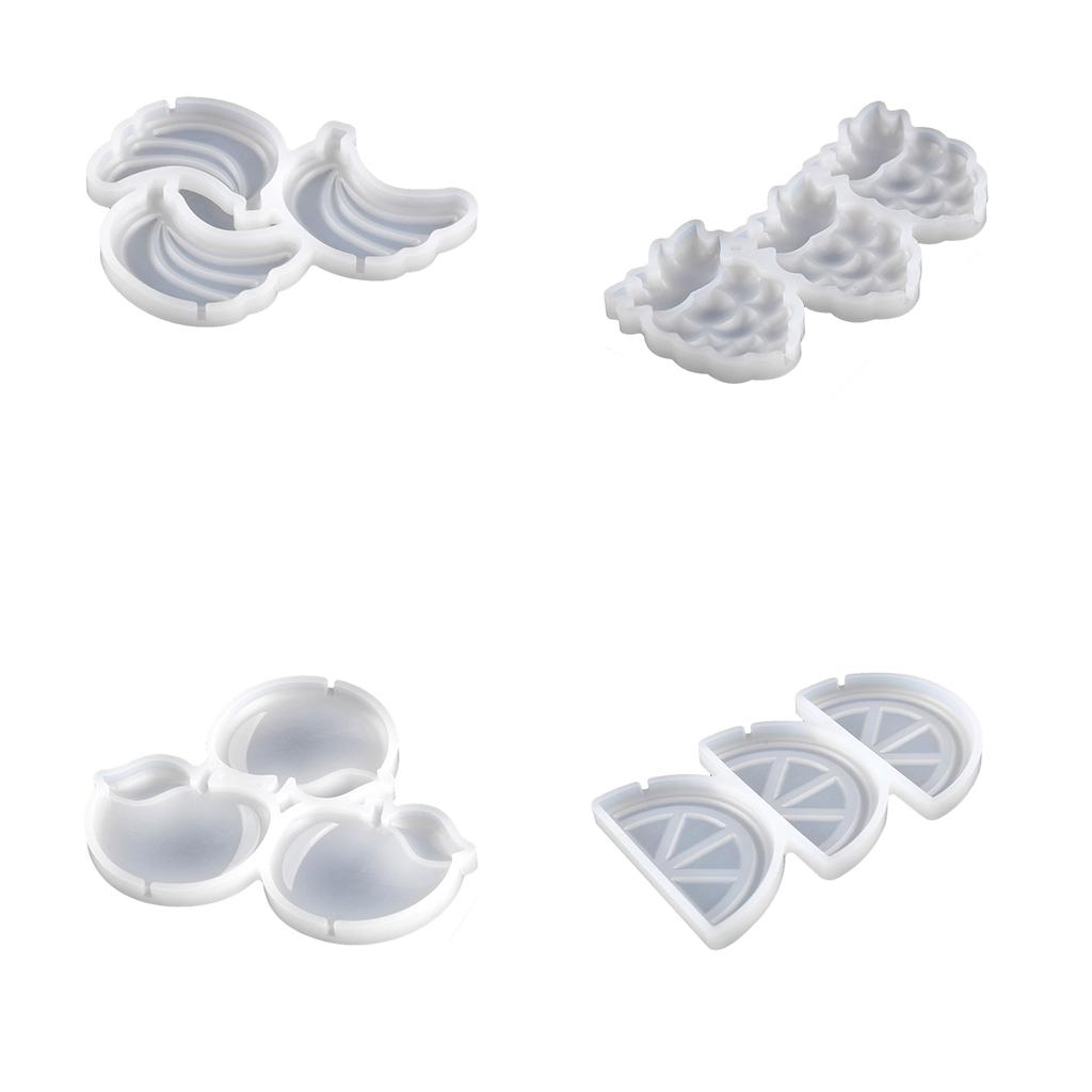 Silicone Lollipop Moulds Silicone Cake Mold Non-stick Fruit Shapes Chocolate Mould Candy Molds for Kitchen DIY Baking