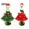 Holiday Porch Goose Clothes Christmas Outfit Santa Dress with Plush Scarf And Festive Gosling Statue Hat Apparel Winter Costume for Outdoor