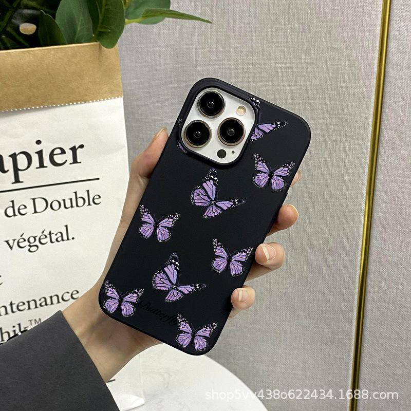 

Модный мягкий телефон с милой анимацией для Iphone 6 XR Mini Max 8 13 7 14 12 Plus 11 Pro X 6s XS, силиконовый чехол из ТПУ X/xs фиолетовый