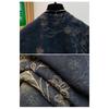 DIMANAF 2026 Herbst Winter Große Größen Damen Jeansjacken Mantel Kurz Lässig Print Floral Locker Knöpfe Blau Vintage Oberbekleidung